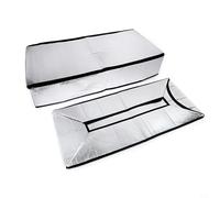 CYRENT Attic Insulation Cover Fire Resistant Aluminium Bubble Layer Energy Saving Moisture Barrier Easy Install for 25x54x11 Opening Silver Year Round Climate Control