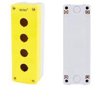 CYRENT Bellmei Industrial Enclosure Control Box IP65 Waterproof Rated, Push Button Switch Housing Made Of Resistant ABS+PC With Rubber Gasket For Moisture And Dust Defense(4 Holes)