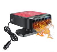 CYRENT Car Heater, 12V 150w Portable Car Heater With 360 Degree Rotation For Windshield Defrosting And Fog Clearing In Cold And Warm Seasons