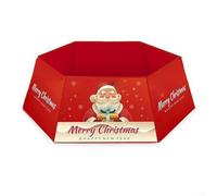 CYRENT Christmas Tree Collar With Festive Metal Ring And Non Woven Fabric Construction, Designed To Complement Seasonal Decorations And Provide Stable Support(01)