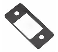 CYRENT DeadBolt Strike Plates Large Hole Narrow Edge Frame Striker Deadbolt Repair Kit for Door Lock Misalignment Sticking Issues Silver Black(1PCS-Black)