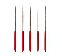 CYRENT Diamond Round Files 5Pcs, 3x140mm Needle File Set for Crafting