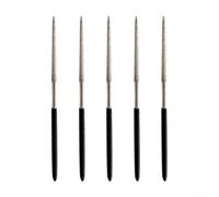 CYRENT Diamond Round Files 5Pcs, 3x140mm Needle File Set for Crafting