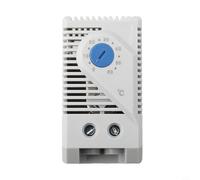 CYRENT DIN Rail Mechanical Temperature Controller Bimetal Thermostat Switch for Electrical Cabinet Heating Cooling 0-60℃(KTS011)