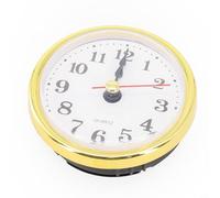 CYRENT DIY Quartz Clock Insert 65MM-110MM with Arabic Numerals, Gold Trim, Replacement Movement(65mm)