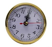 CYRENT DIY Quartz Clock Insert 65MM-110MM with Arabic Numerals, Gold Trim, Replacement Movement(80mm)