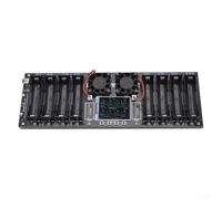 CYRENT Eight-Channel Battery Capacity Internal Resistance Tester, Active Fan Cooling, External Discharge Terminal, Automatic Charge Discharge Module, Indicator Lights