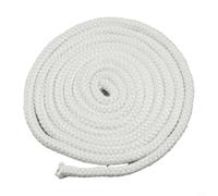 CYRENT Fiberglass Stove Fire Rope Wood Burning Stove 3 Metre Length Log Burner Door Seal White Chimney Fireplace Boiler Industrial Oven Gasket Cord(10mm*3m long)