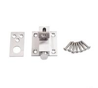 CYRENT Gate Spring Latch Stainless Steel Automatic Spring Gate Bolt Self-Closing Bounce Lock for Attic Loft Hatch Shed Cabinet Doors