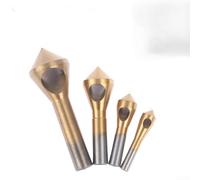 CYRENT HSS Titanium Coated Countersink Drill Bit with Deburring Taper Hole Cutter for Chamfering Round Holes and Edges 1PC(10-15)