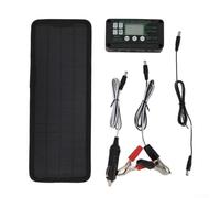 CYRENT Portable 30W 10A Monocrystalline Solar Panel Kit Includes Smart Controller Battery Clips and Cables for Car Boat and Camping Off Grid Charging