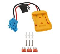 CYRENT Power-Wheel for battery Adapter, for battery Adapter for Dewalt's 20V Lithium with 12AWG Wire Connector for 12V Toys(blue)