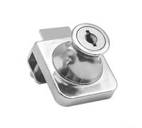 CYRENT Security Drawer Lock Glass Cupboard Locks Zinc Alloy Cam Lock with Keys for Mailbox Drawer Cupboard Cabinet