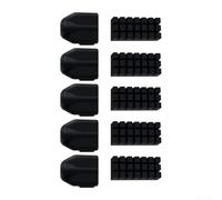 CYRENT Silicone Cover for AD5X Nozzle Cleaning Brush for Flashforge-3D Printer - 5 pcs Heat-Resistant to 300°C, Wear-Resistant Protective Sleeves & Brushes