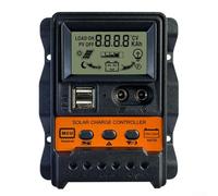 CYRENT Solar Charge Controller For 12V 24V Systems With Dual USB 2 5A Outputs LCD Display For PWM Regulator 10A 20A For Overcurrent And Reverse Polarity Protection(20A)