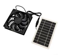 CYRENT Solar Exhaust Fan For Greenhouse Chicken Coop Pet House Shed Ventilation System Solar Powered Air Circulation For Outdoor Use