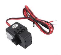 CYRENT Split Ferrite Core Clamp Current Transformer Sensor with Low Resistance Leads, Ratios 50A-200A, for Industrial Power Monitoring and Electric Vehicle Charging Systems(100A/5A)