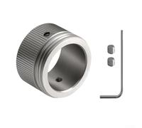 CYRENT Stainless Steel Heating Valve Adapter, Thermostat Head Adapter with Strips, Radiator Thermostat Heating Thermostat Adapter Radiator Valve RA Adapter to M30 x 1.5 with Hex Key(2Pcs)