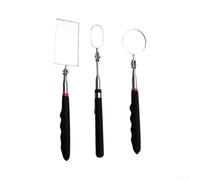 CYRENT Telescopic Vehicle Inspection Mirror, 3-Pack Swivel Head Set