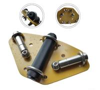CYRENT V Type Antenna Base with 5m Epoxy Plate and CNC Machining for 1/4 3/8 Thread Tripod Quick Installation, Suits 14-50MHz Shortwave V-Shaped Rod Antenna(With fixing rod)