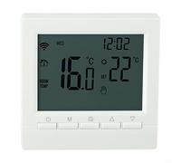 CYRENT WiFi Digital Thermostat LCD Screen Programmable Weekly Timer Voice Control Child Lock for Room Underfloor Floor Heating Gas Boiler Wall Mounted Home(Water Floor Heating/Gas 3A)