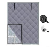 CYRENT Window Insulation Kit, Oxford Cloth Thermal Curtain Cover Set, with Push Pins Fasteners Roll Up Straps, Winter Heat Loss Prevention(39in x 63in)