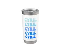 Cyril Name Minimalist Design Stainless Steel Insulated Tumbler