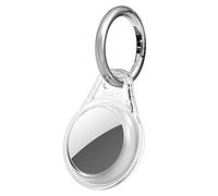 CYRILL by Spigen Shine Designed for AirTag with Key Ring, Flexible TPU Anti-Scratch Portable Protective Cover for AirTag Case (2021) - Crystal Clear