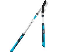 CYRUS Extendable Anvil Loppers for Tree Trimming, 71-105cm Heavy Duty Branch Cutter with 50mm Cutting Capacity, Carbon Steel Blade, Telescopic Long Handles & Gear Labour-Saving Design