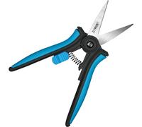 CYRUS Precision Pruning Snips - Stainless Steel Flower Shears & Bonsai Shears, Sharp Pointed Blade, Safety Lock & Non-Slip Grip, Lightweight Garden Snips for Fresh Flowers & Indoor Plants