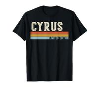 Cyrus Retro Vintage Men Kids Boys First Name T-Shirt