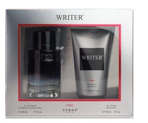 CYRUS WRITER FOR MEN 100ML EAU DE PARFUM SPRAY & 150ML SHOWER GEL - FREE POSTAGE