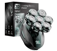 Cyruzi Head Shavers for Bald Men: Upgraded Detachable Head Shaver - IPX7 Waterproof Electric Razor for Men - 7D LED Display Rechargeable Grooming Kit with Type-C Charge
