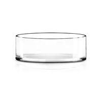 CYS EXCEL Wide Cylinder Clear Glass Vase (H:4" D:12") | Multiple Size Choices Glass Flower Vase Centerpieces | Large Terrarium Planter Vase