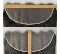 CYSDRH 13x6 Skinlike Real HD Lace Frontal Only Human Hair,0.10mm Ultra-thin Invisible Swiss HD Lace Front Human Hair,Pre Plucked Invisible Small Knots, Silky Straight 13x6 Frontal Closure 16 Inch