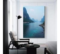 CYSEHKRBL Luoxia Bay Canvas Painting Wall Decor Suitable for Bathroom Decoration Poster Home Decoration Funny Animal Decoration Frameles 12x18inch(30x45cm)