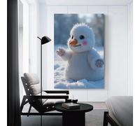 CYSEHKRBL Prints Wall Prints Heavy Snow Art Painting Home Decor 16x24inch(40x60cm) Unframed