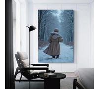 CYSEHKRBL Wall Decoration Painting Frameless Heavy Snow Canvas Oil Painting Decoration Painting Living Room Bedroom 16x24inch(40x60cm) Home Decoration