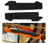 CYSKY 2pcs Mountain Bike Chainstay Protector Silicone Stickers, MTB Chain Guard Protector, 3M Glue Backing Sticky Well, Durable, Lightweight