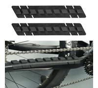 CYSKY Bike Chain Guard Silicone Stickers 2pcs, Bicycle Frame Chainstay Protector, 3M Glue Backing Sticky Well, Durable, Lightweight (Silicone airbag style)