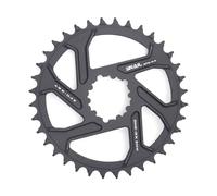 CYSKY Direct Mount Chainring 32T 34T 36T 38T 40T 3mm Offset Narrow Wide Teeth Chainring CNC 7075 Bike Chainwheel for SRAM GXP Interface Crankset (Black, 36T)