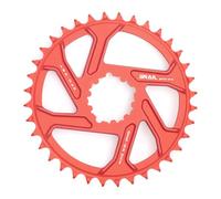 CYSKY Direct Mount Chainring 32T 34T 36T 38T 40T 3mm Offset Narrow Wide Teeth Chainring CNC 7075 Bike Chainwheel for SRAM GXP Interface Crankset (Red, 36T)