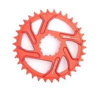CYSKY Direct Mount Chainring 32T 34T 36T 38T 40T 3mm Offset Narrow Wide Teeth Chainring CNC 7075 Bike Chainwheel for SRAM GXP Interface Crankset (Red, 34T)