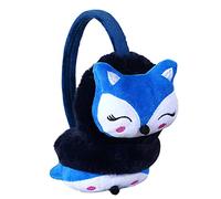 Cysocool Kids Furry Winter Earmuffs Cute Fox Plush Faux Fur Earmuffs Girls Boys Soft Warm Fleece Cushioned Ear Warmers Earflaps Ears Protector Children Warm Ear Covers Winter Xmas Gift