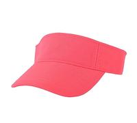 Cysocool Kids Sun Visor Hat 4-12 Years Girls Boys Golf Anti UV Tennis Summer Beach Cool Wide Brim Protection Adjustable Peaked Snapback Cap Sports Running Hot Pink