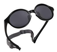 Cysocool Polarized Baby Sunglasses With Strap, 0-36 Months Toddler Anti UV 400 Sun Protection Flexible Frame Shatterproof Glasses Shades Kids Wrap Sunglasses