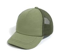Cysocool Unicolor Kids Mesh Baseball Cap 2-5 Years Girls Boys Golf Visor Tennis Cool Hat Trucker Hat Anti UV Child Summer Sun Protection Hat Peaked Snapback Cap Sports Running Cap Beach Sun Hat Green