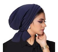 Cysocool Women Pleated Chemo Cap Soft Slouchy Headscarf Headwrap Hair Loss Turbans Head Scarf Bandana Skull cap Sun Protection Beanie Bonnet