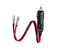 CYSSJF 12V Cigarette Lighter Plug Male Plug for Cigarette Lighter Adapter | Car Replacement, 24V/12V Car Plug with Leads, 30CM/11.8IN,10A Fuse, LED Light | For Motorcycle Car Tractor Camper(1PC)