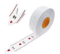 CYSSJF 2-Digit Queue Tickets (00-99, 1 Roll) | 2000 Queue Numbers per Roll | Take-A-Number Tickets for Ticket Dispenser, Turn-O-Matic Ticket Roll for Deli Counter,Clinic,Waiting Area | 11.3x11.3x4cm